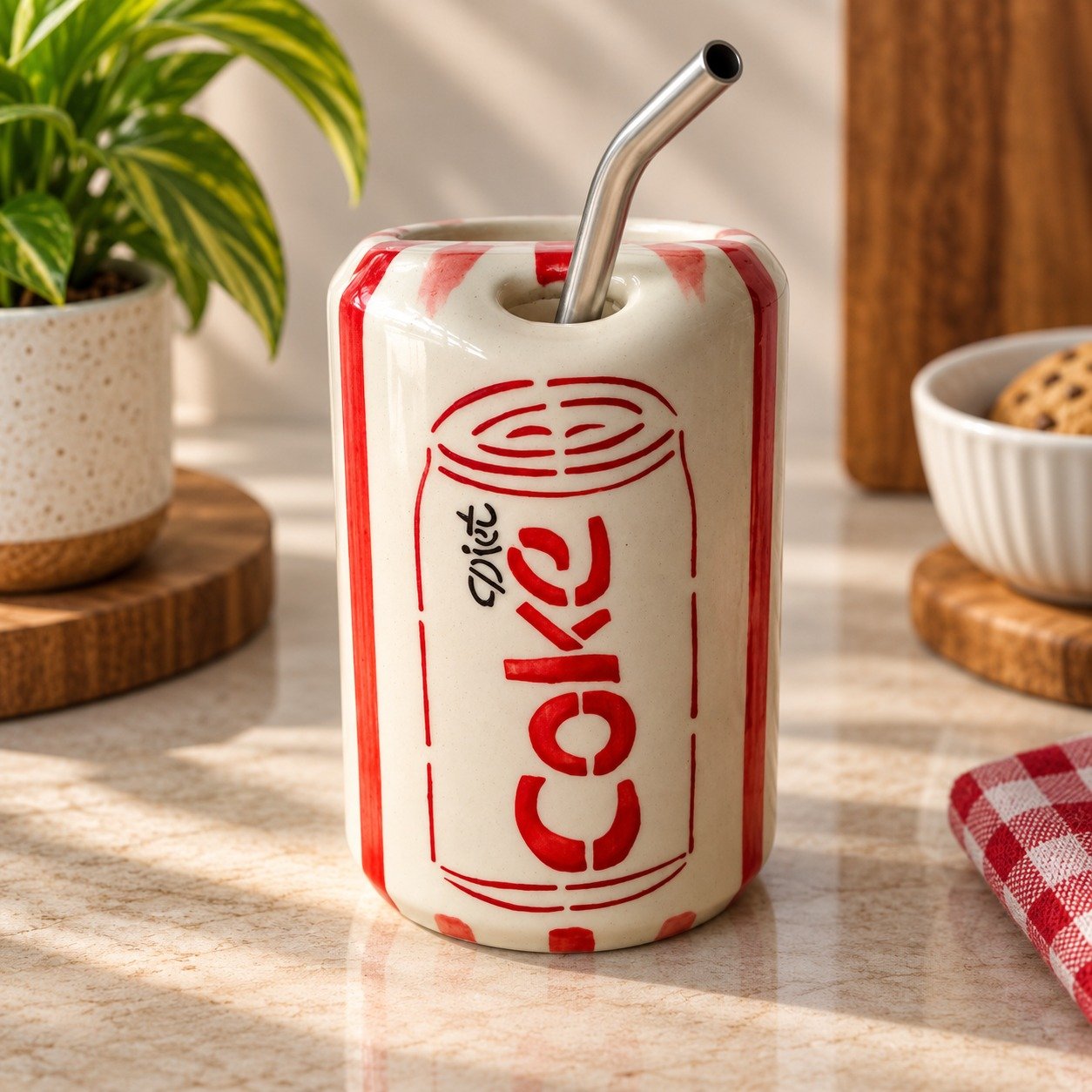 Handcrafted ceramic tumbler